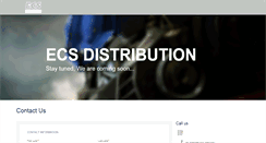Desktop Screenshot of ecs-distribution.com